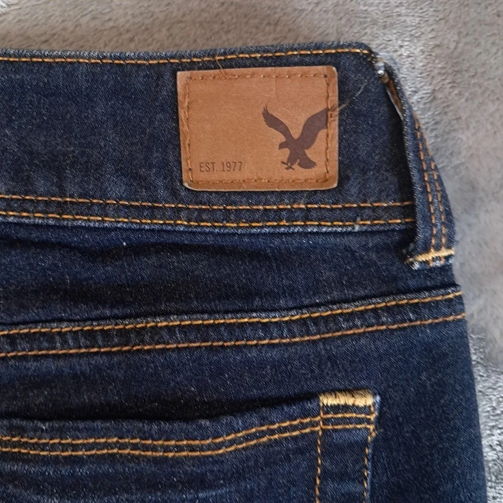 American Eagle Kick Boot Jeans Womens 10 Regular‎ Dark Wash Stretch Bootcut